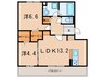 プランドールハイム 2LDKの間取り