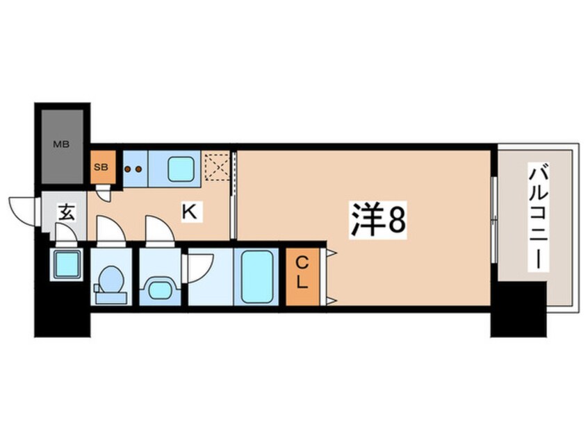 間取図 シーズンフラッツ西田辺