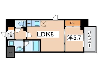 間取図 シーズンフラッツ西田辺