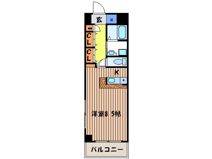 間取図 ビスタ江坂東