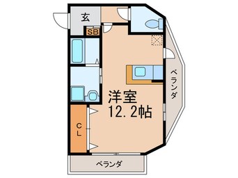 間取図 キングスコ－ト桑津