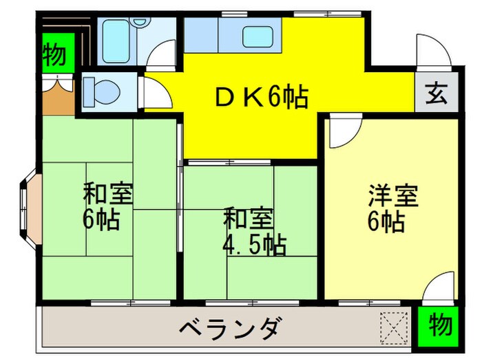 間取り図 ローレルキタ