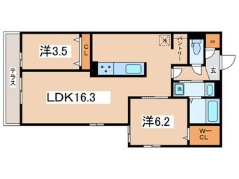 間取図 モンテゾーロ西田辺