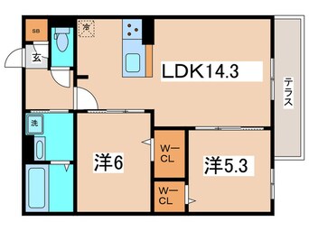 間取図 モンテゾーロ西田辺