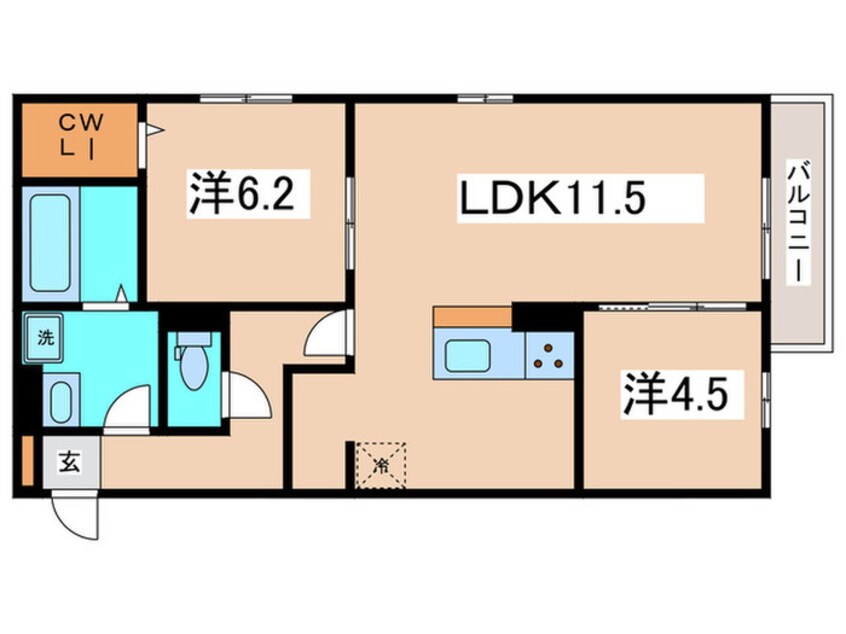 間取図 モンテゾーロ西田辺