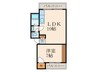 アドミラーブル6 1LDKの間取り