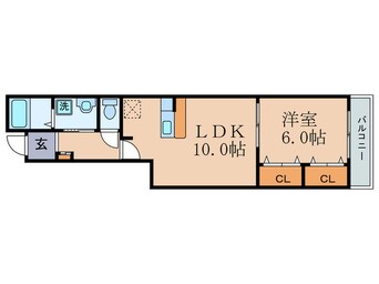 間取図 フロラシオン大橋