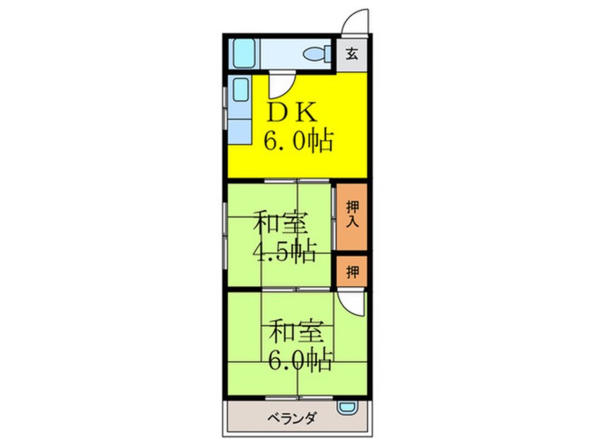 間取図 コ－ポ桜ケ丘