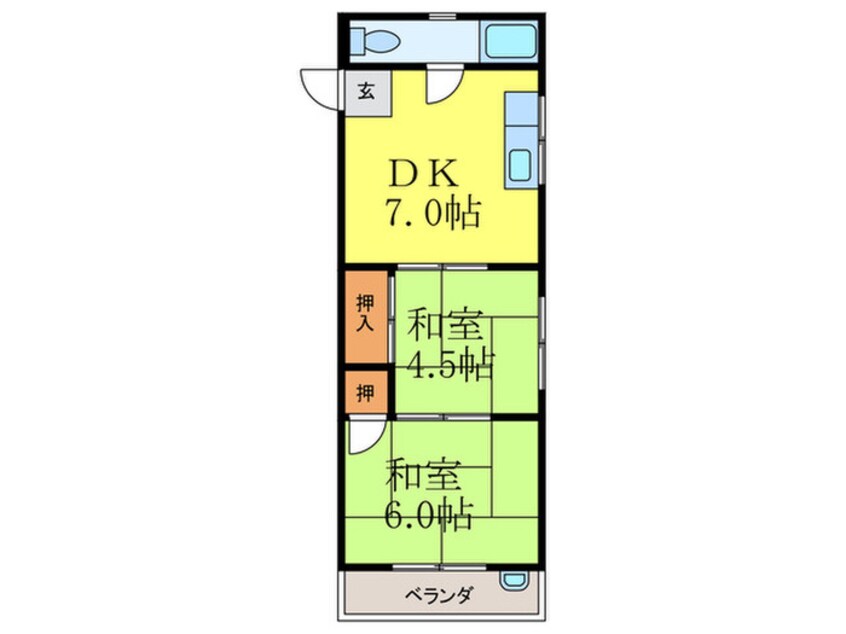 間取図 コ－ポ桜ケ丘