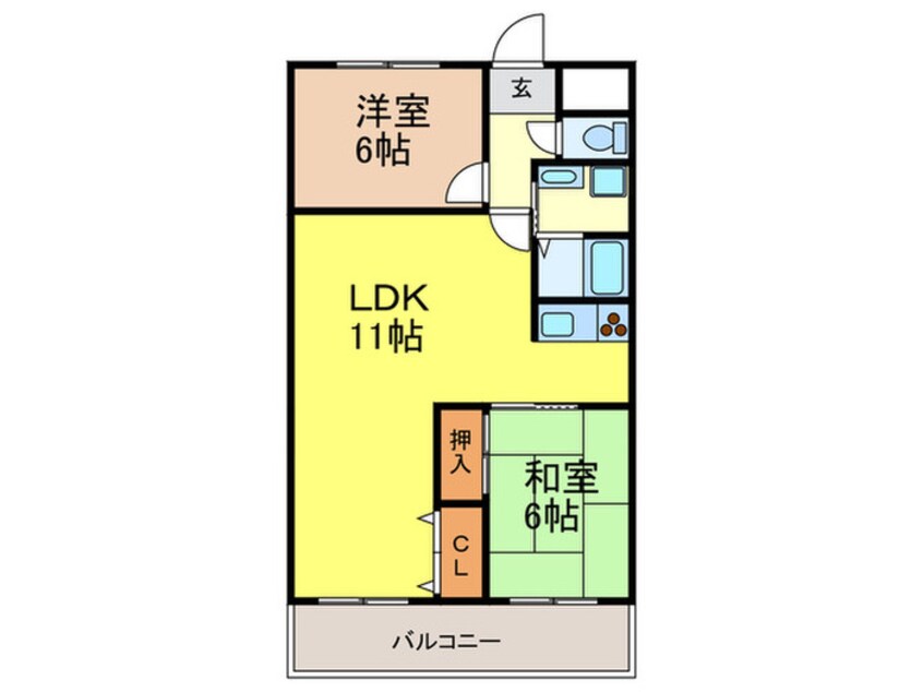 間取図 パークハイツアイリス２号館