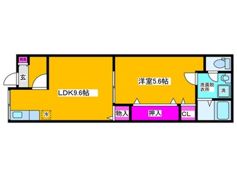 間取図 沢ノ町文化北向き