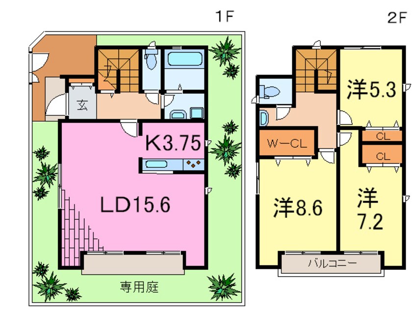 間取図 ｻｳﾞｧﾝ･ｳﾞｪ-ﾙ芦屋ﾒｿﾞﾝＤ