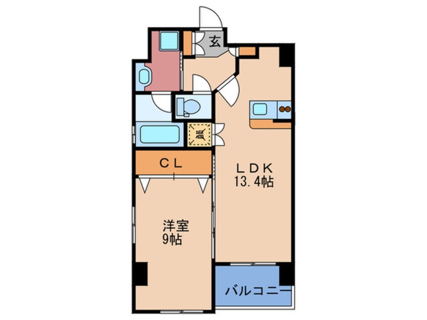 間取図 グレンパ－ク梅田北