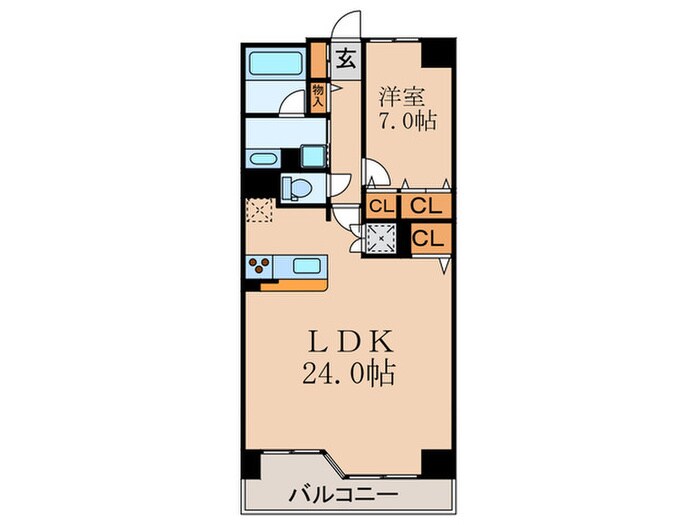 間取り図 グレンパ－ク梅田北