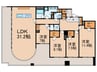 グレンパ－ク梅田北 4LDKの間取り