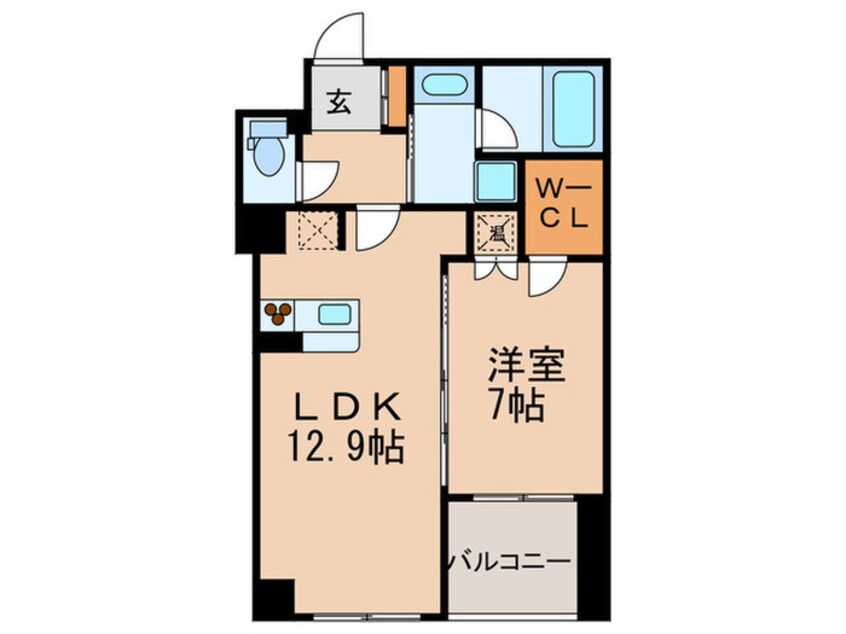 間取図 グレンパ－ク梅田北