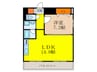 新大阪南グランドマンション 1LDKの間取り