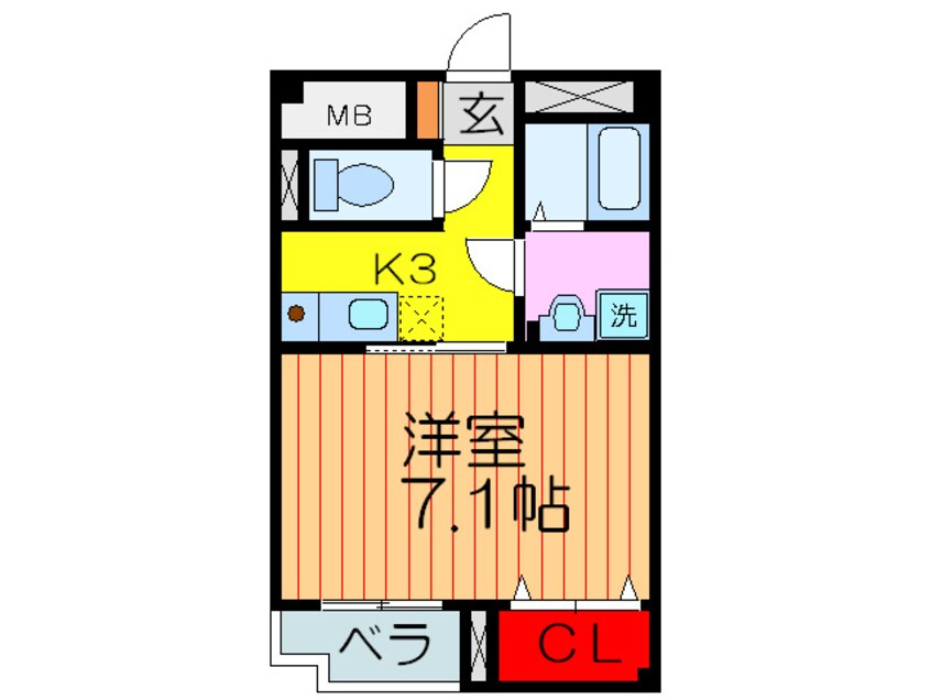 間取図 メゾンソウザⅡ