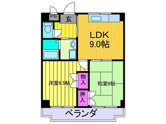 間取図 エステ－ト野崎