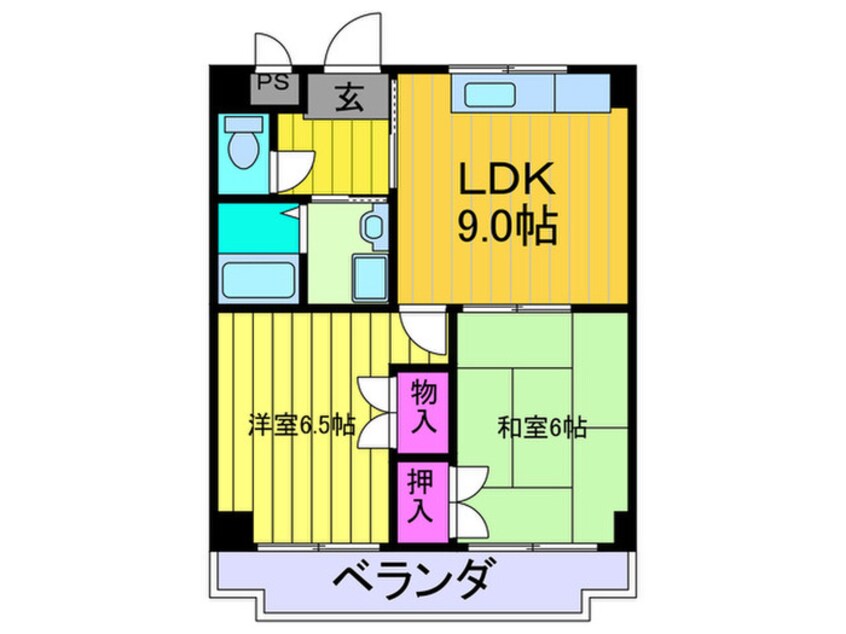 間取図 エステ－ト野崎