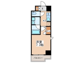 間取図 ｽﾌﾟﾗﾝﾃﾞｨｯﾄﾞ大阪ＷＥＳＴ(706)