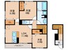 ソレイユ嵯峨野 3LDKの間取り