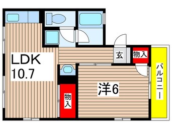 間取図 ハイムカシオ