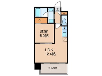 間取図 プレジオ弁天町