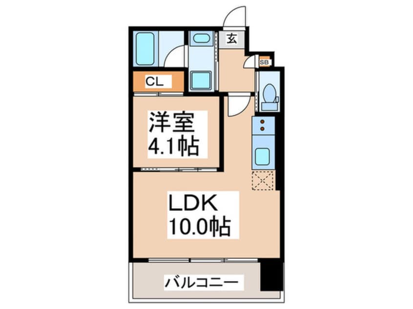 間取図 プレジオ弁天町