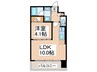 プレジオ弁天町 1LDKの間取り
