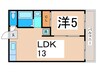 メダリアン巽 1LDKの間取り