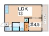 メダリアン巽 1LDKの間取り