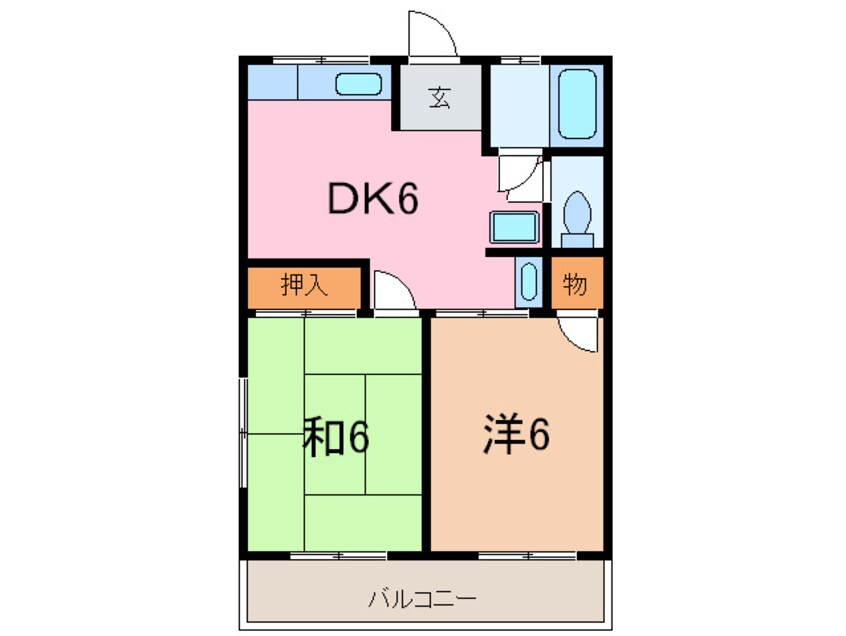 間取図 シティハイム高橋Ｃ棟