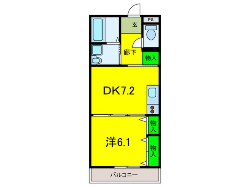 間取図 メゾン植野