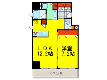 間取図 アーバネックス淀屋橋
