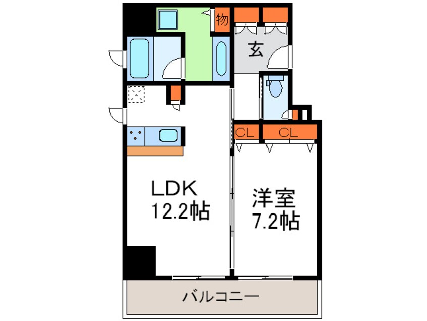 間取図 アーバネックス淀屋橋