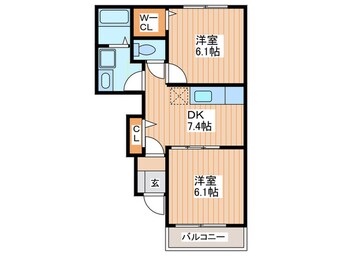 間取図 カ－サ・フェリ－チェⅡ