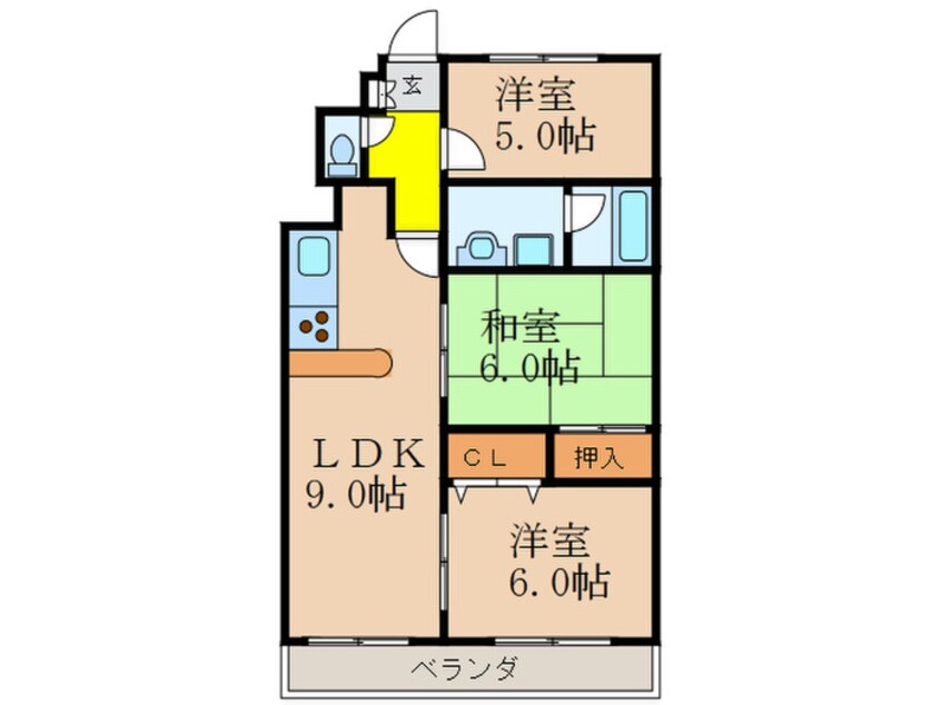 間取図 サンライズⅢ