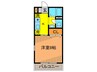 ルミエ－ル売布 1Kの間取り