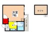 レジデンス真上 1Kの間取り