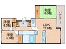 グランドメゾン豊中長興寺(402) 3LDKの間取り