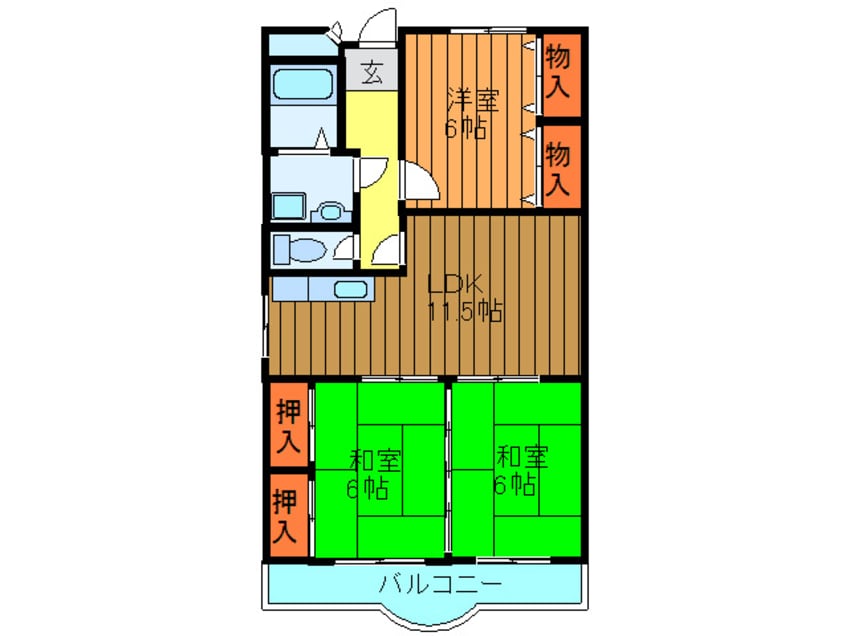 間取図 第１フラットリバーハイツ