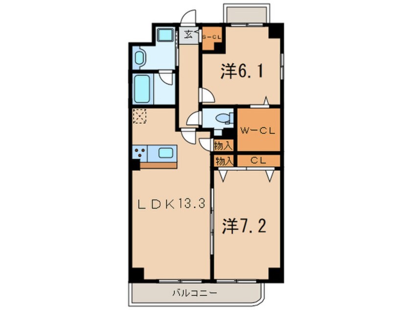 間取図 ブルーミンメドー本山