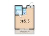 メゾンパ－クサイド 1Rの間取り