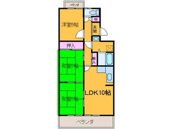 間取図 ウエストハイツＰ２
