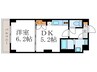 プラザ堀川寺之内 1DKの間取り