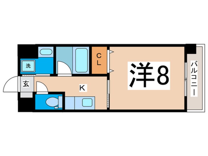 間取図 Le vida Quo南堀江