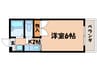 コ－ポせいらん 1Kの間取り