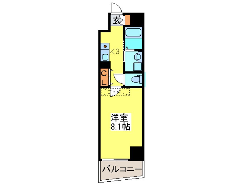 間取図 アスティオン大手通