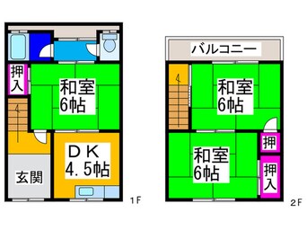 間取図 高林貸家